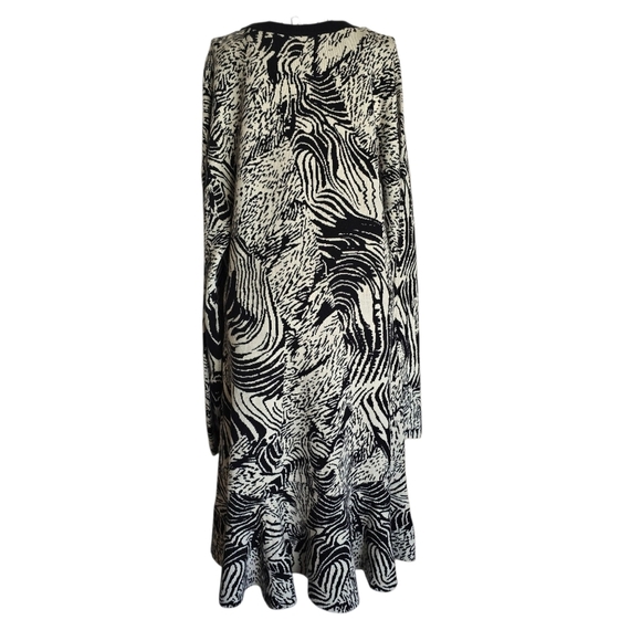 NWT By Anthropologie 3/4 Sleeve Ruffled Sweater Knit Dress, Size XL - Picture 5 of 10